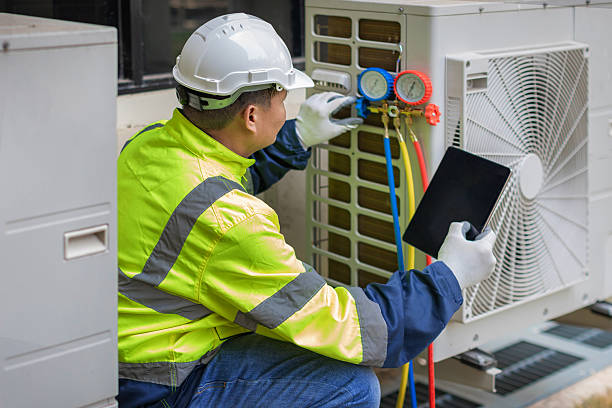 Professional Hvac technician working in Findlay, OH